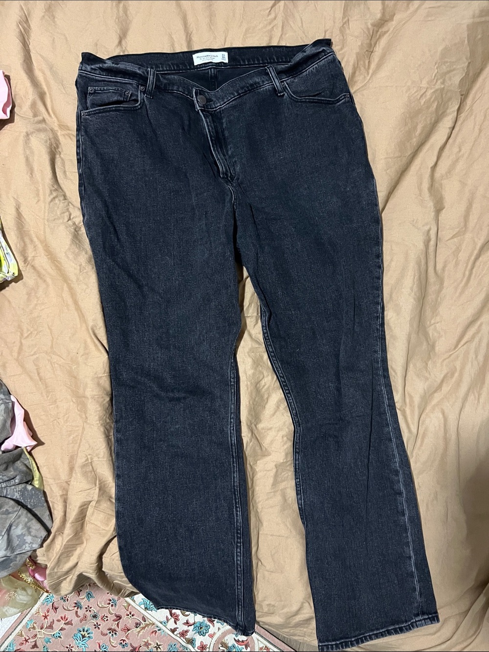 Abercrombie Slim straight Jeans criss cross waist